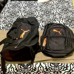 Puma backpack and weekender
